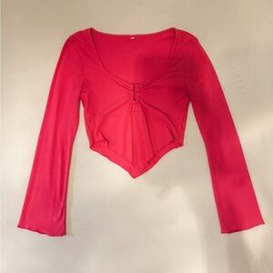 Pink going out long sleeve top